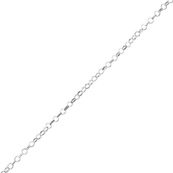 Picture of Sterling Silver Rolo Bulk Chain 2.1mm, Sold by the Foot