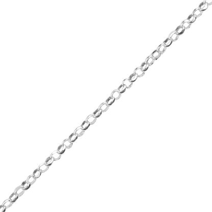 Picture of Sterling Silver Diamond Cut  Rolo Bulk Chain,3.7mm, Sold by the Foot