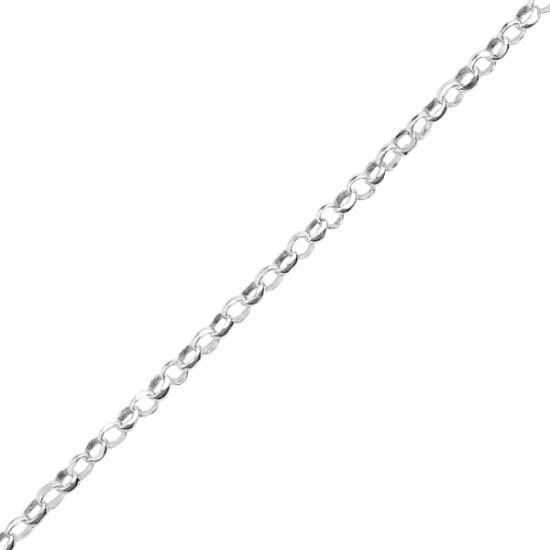Picture of Sterling Silver Diamond Cut  Rolo Bulk Chain,3.7mm, Sold by the Foot