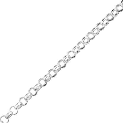 Picture of Sterling Silver Rolo Bulk Chain, 7.7mm, Sold by the Foot