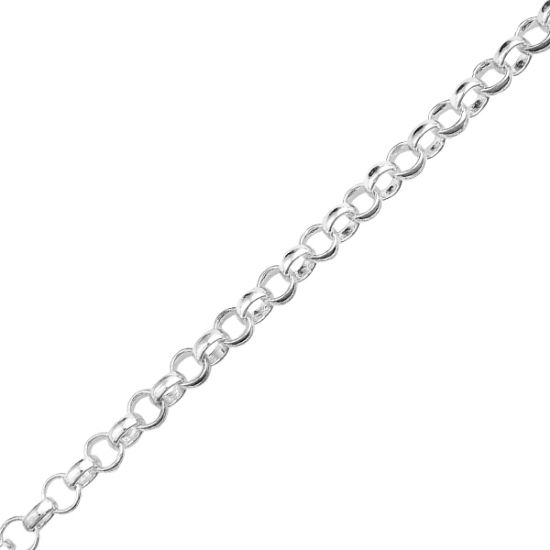 Picture of Sterling Silver Rolo Bulk Chain, 7.7mm, Sold by the Foot