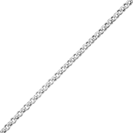 Picture of Sterling Silver Hollow  Rolo Bulk Chain, 4.2mm, Sold by the Foot